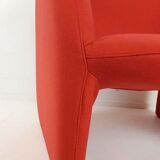 Set de 2 fauteuils Artifort Ben en tissu rouge brique Ploeg