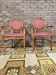 Pair of Louis XV style Medallion armchairs