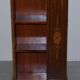 Edwardian burr walnut revolving bookcase with Sheraton inlays circa 1900