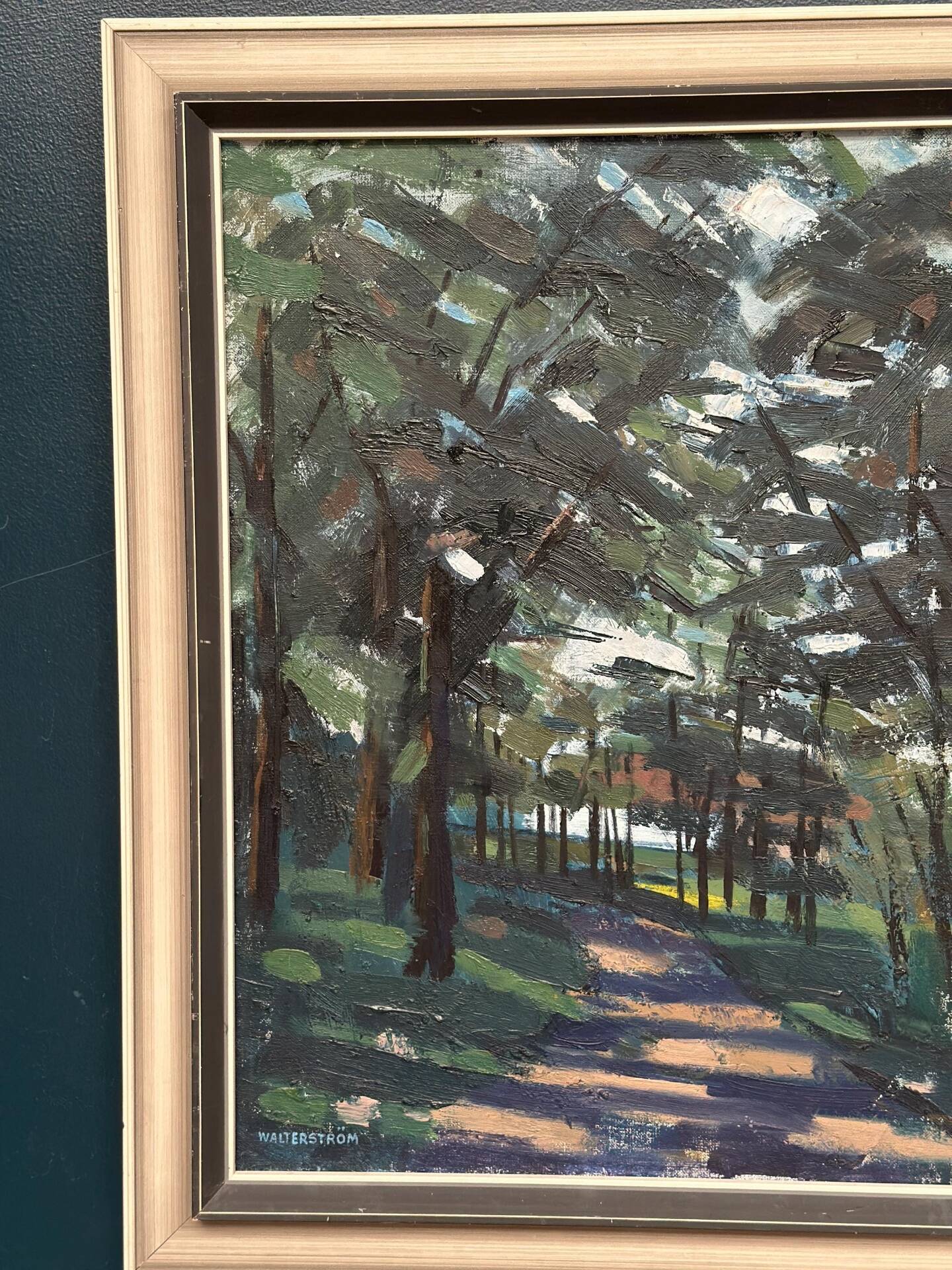 Swedish Oil on Canvas – Forest Road III – Ingvar Walterström