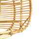 Rattan armchair with armrest from the 60s-70s.