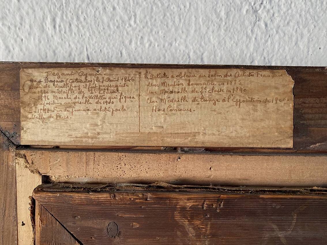 Alexandre Aymar Pezant (1846 – 1916) "The Return of the Herd". Large HST