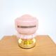Lampe globe vintage en verre de Clichy rose