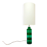 Lampe en verre soufflé vert par Severin Brørby – Hadeland Glassverk 1967