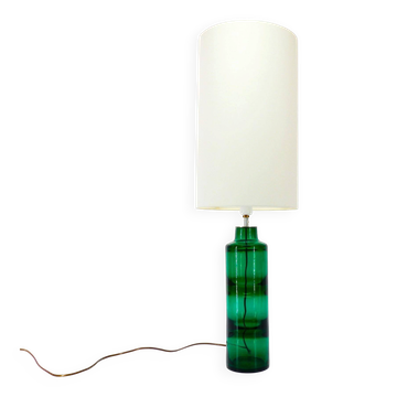 Lampe en verre soufflé vert par Severin Brørby – Hadeland Glassverk 1967