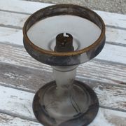 Pied de lampe Art déco années 20/30 en verre peint
