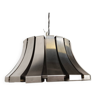 Mid-Century Steel Suspension Lamp by E. Martinelli for Martinelli Luce, Italy, 1960s