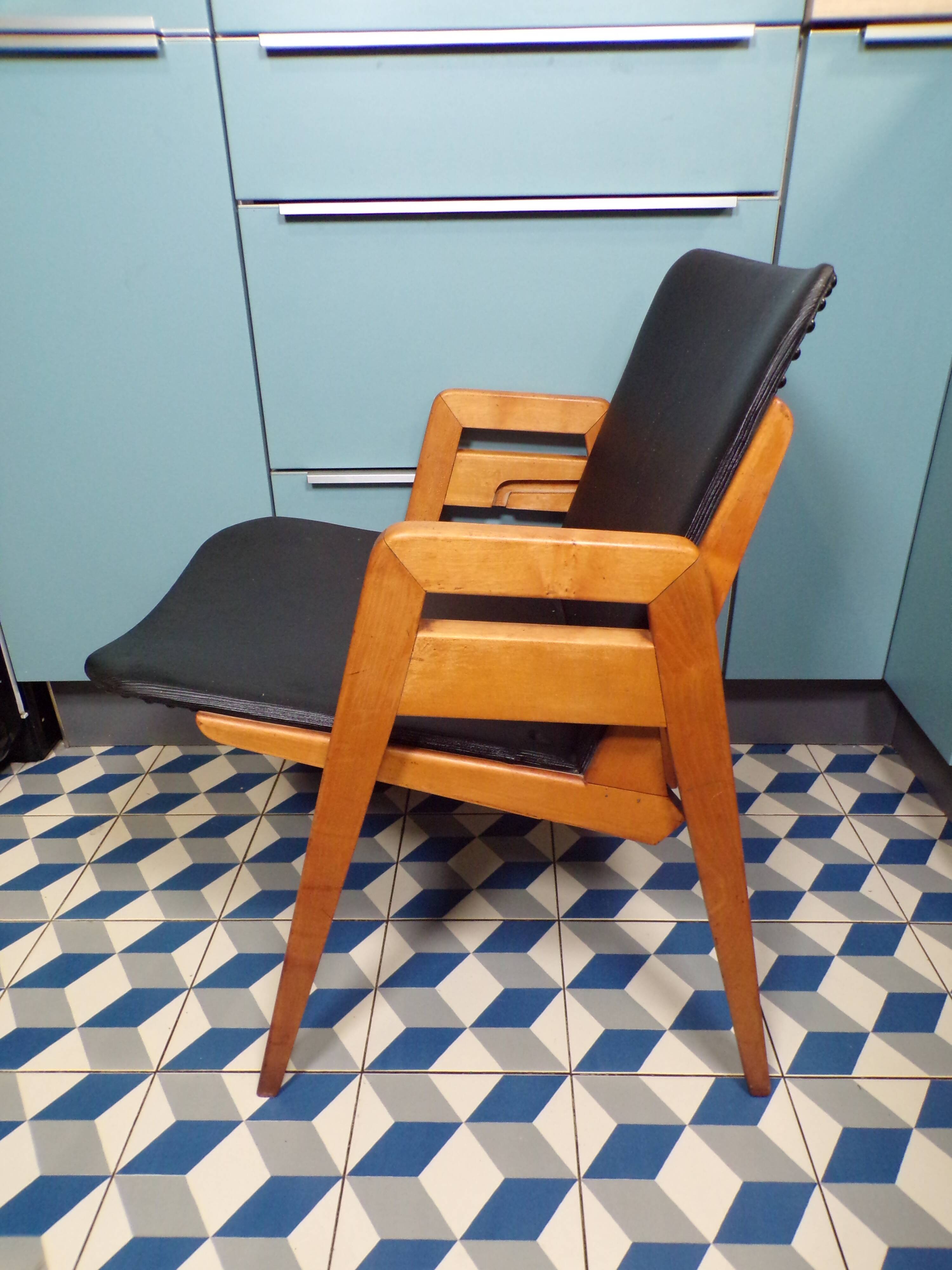Fauteuil vintage suisse Aermo à système