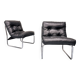 A pair of 1980s Pixi armchairs designed by Gillis Lundgren for