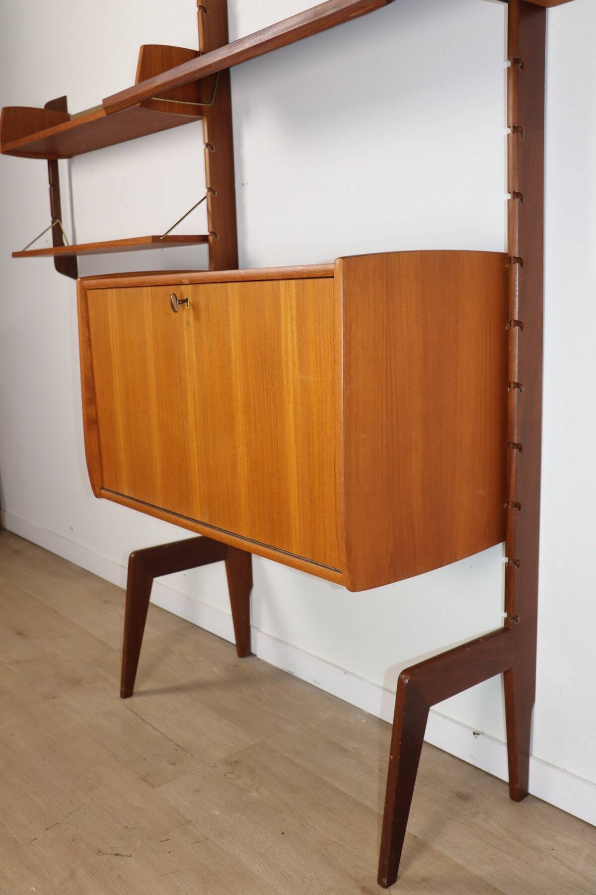Modular Scandinavian wall library – Blindheim Møbelfabrik – 1960