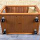 60s 70s teak table side table newspaper stand Danish Design Denmark