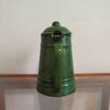 Enameled sheet metal teapot