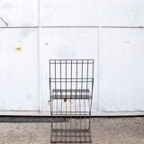 Chaises empilables en fer brutaliste Italie 70s