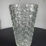 Large vase in worked green