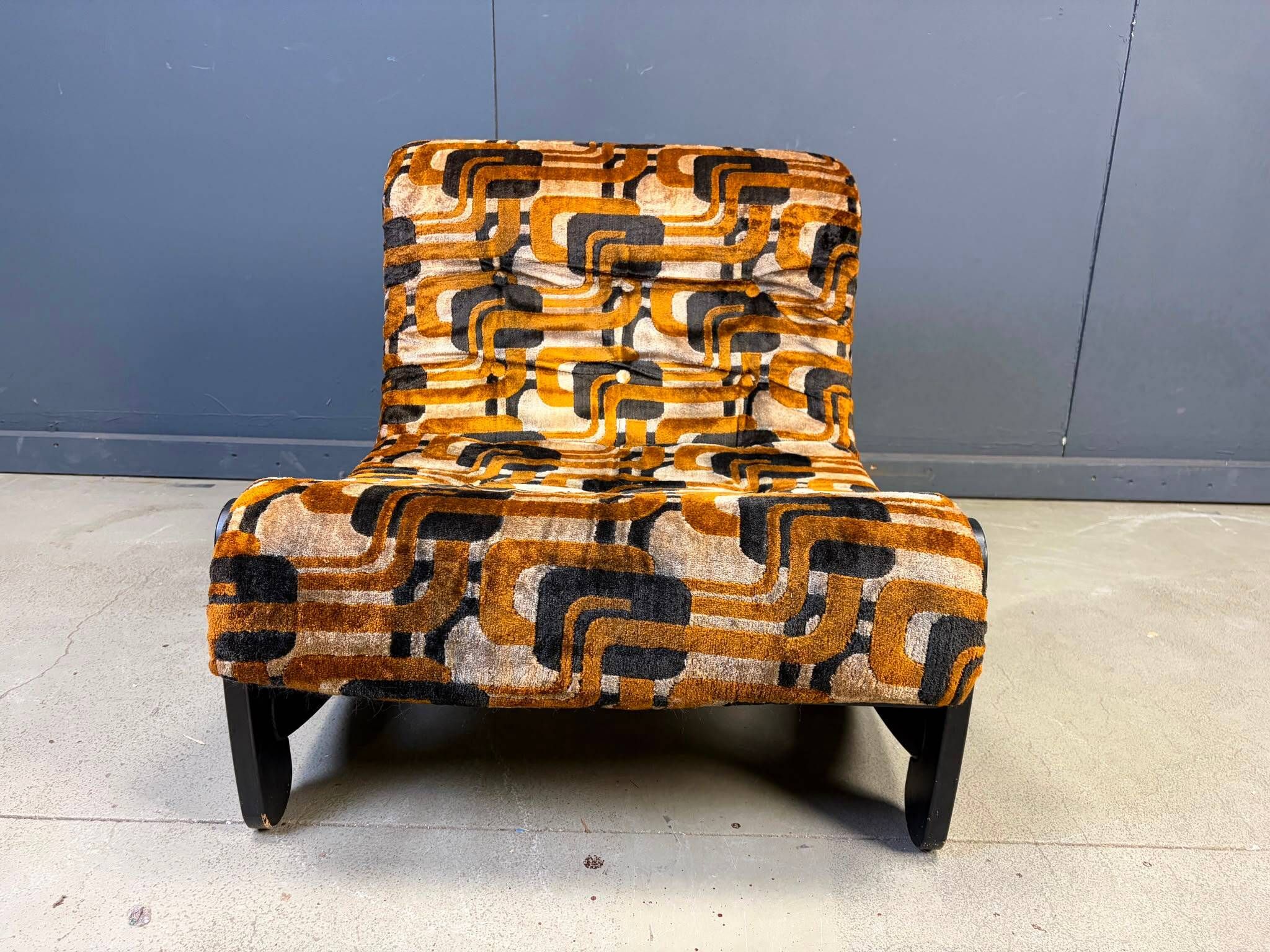Fauteuil brutaliste des années 70, années 1970