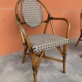 4 chaises Bistrot Parisienne Paris Rotin & scoubidou