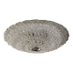 Contemporary transparent filigree flush mount in murano glass