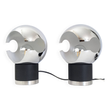 Pair of vintage 1960 space age lamps