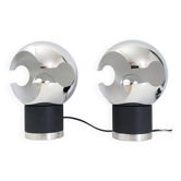 Pair of vintage 1960 space age lamps