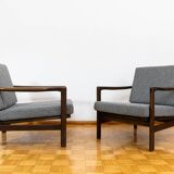 Pair of mid century armchairs "b7522 " by zenon bączyk, poland, 1960's