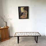 Modernist coffee table in glazed ceramic, circa 1960