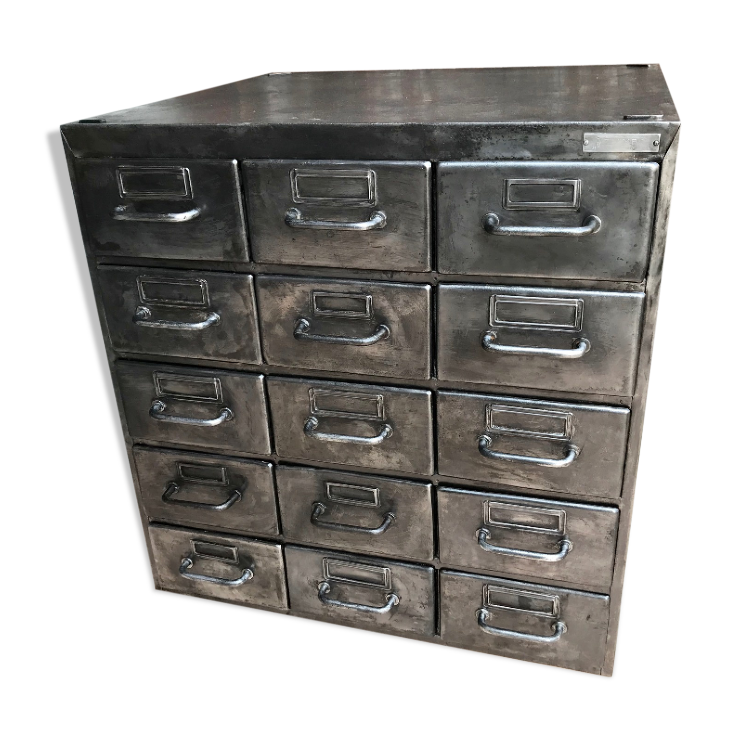 Furniture industrial metal business Flambo, 15 drawers