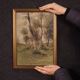 Painting landscape signed by M. Gheduzzi from the 40s
