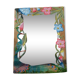 Miroir en bois sculpté " Le Paon"