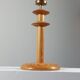 Postmodern vintage pine wood table lamp from the 1980s.