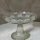 Etched glass fruit bowl