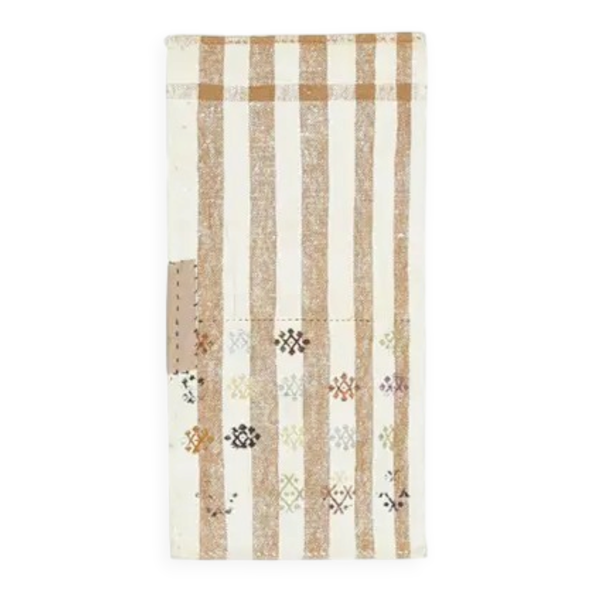 Vintage Turkish Oushak Handmade Wool Cotton Small Kilim Runner Rug 52x104