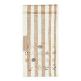 Tapis kilim vintage turc Oushak fait à la main en laine et coton, petit, 52x104.