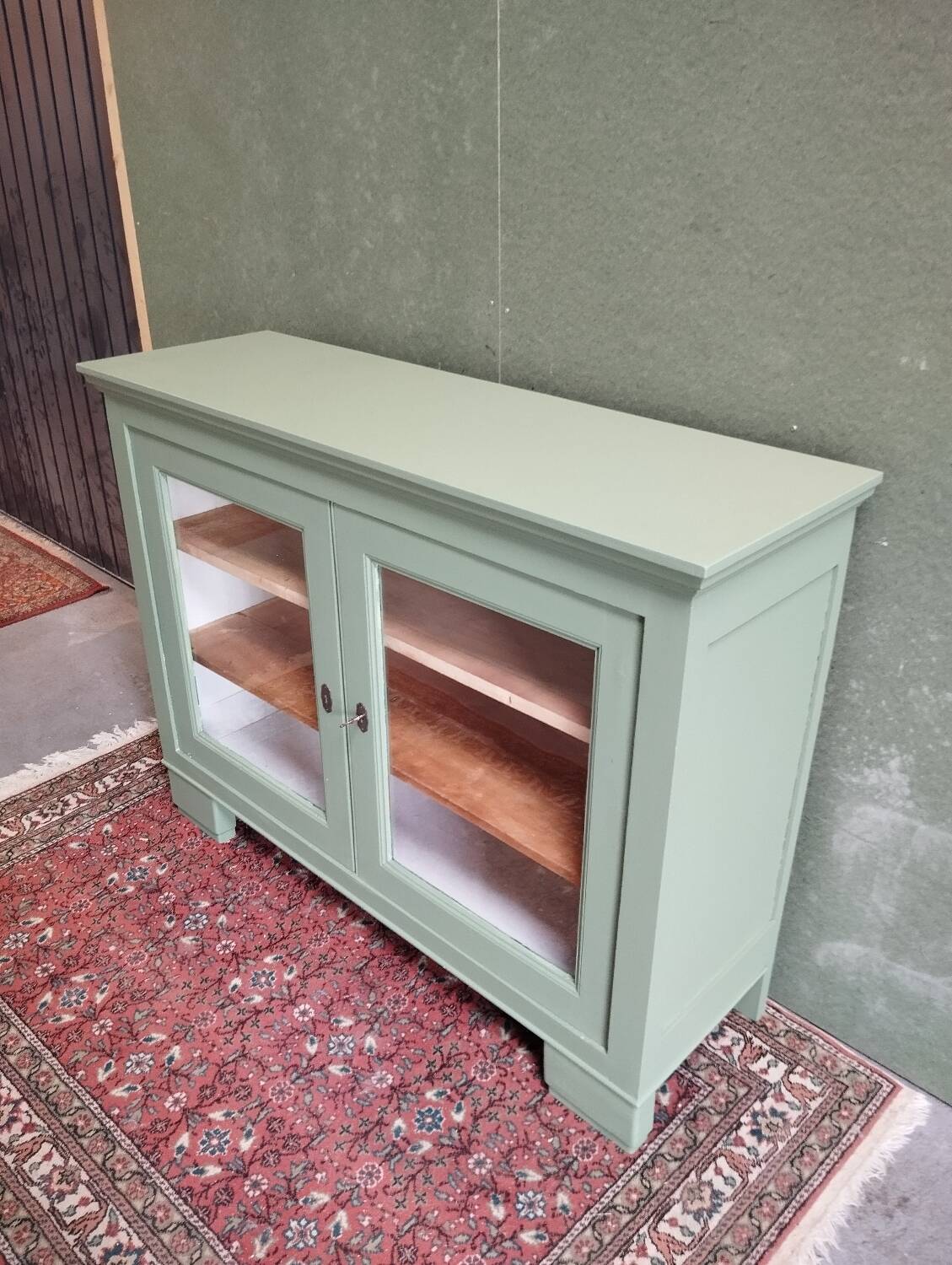 Large old glazed buffet