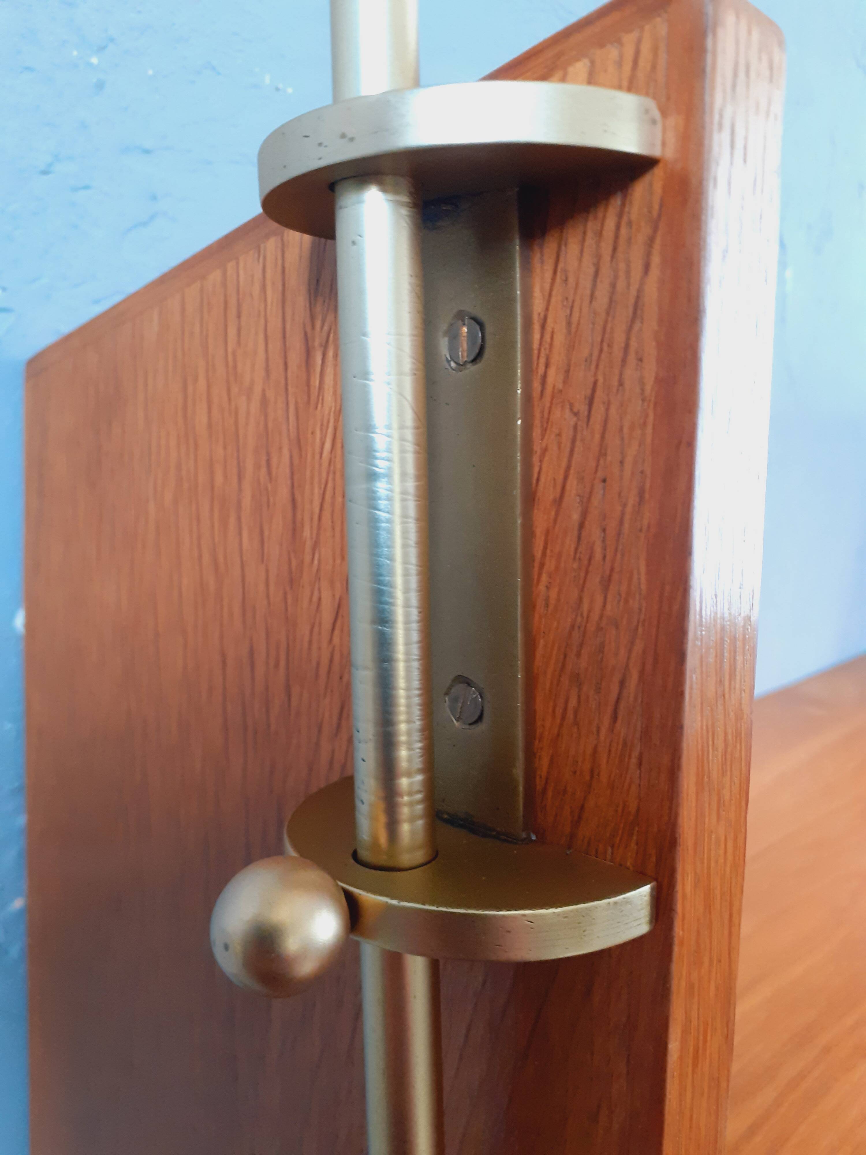 Wall-mounted oak desk from the 1950s.