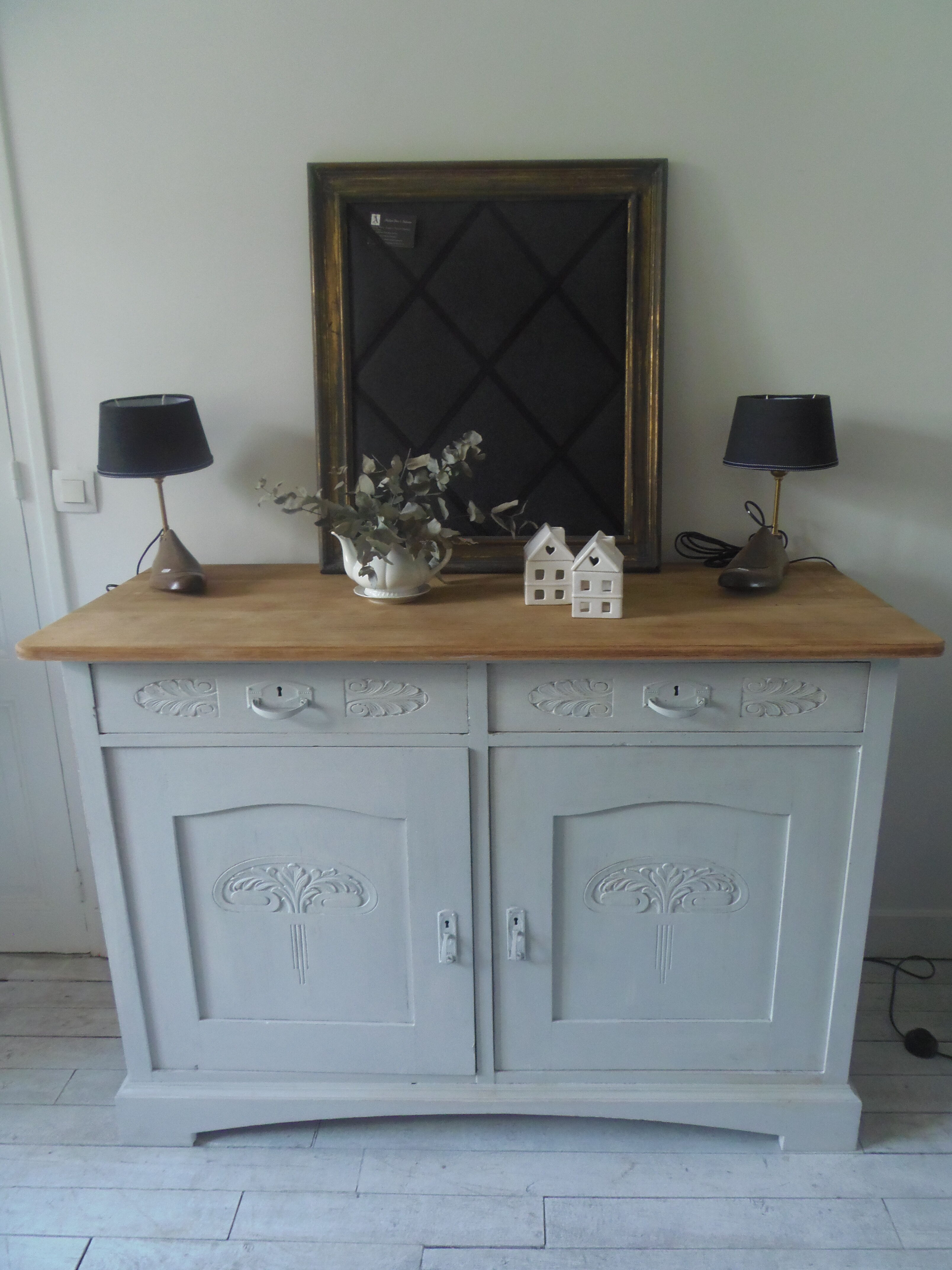 Buffet art déco en chêne
