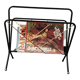 Vintage magazine rack 70s brass