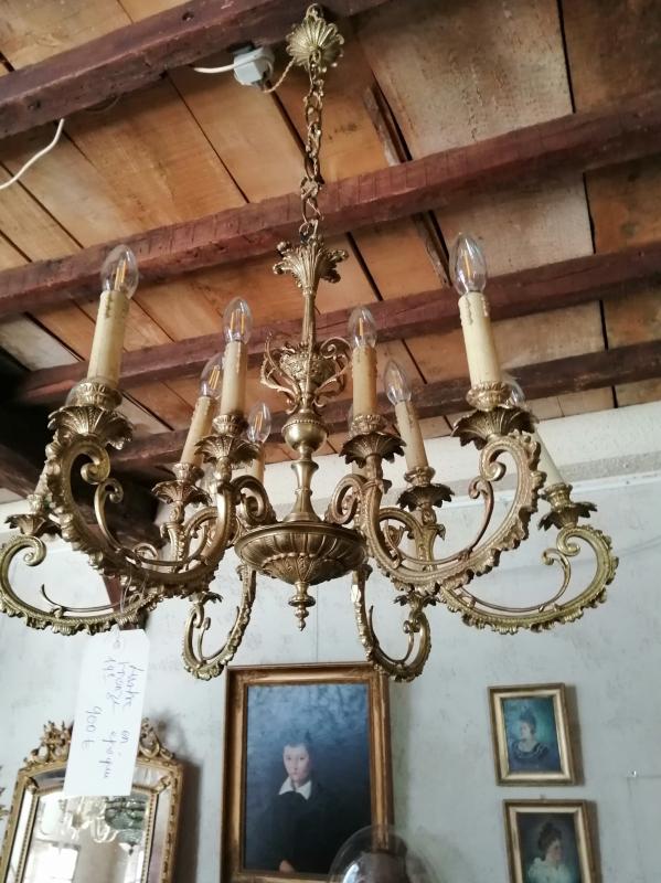Bronze chandelier