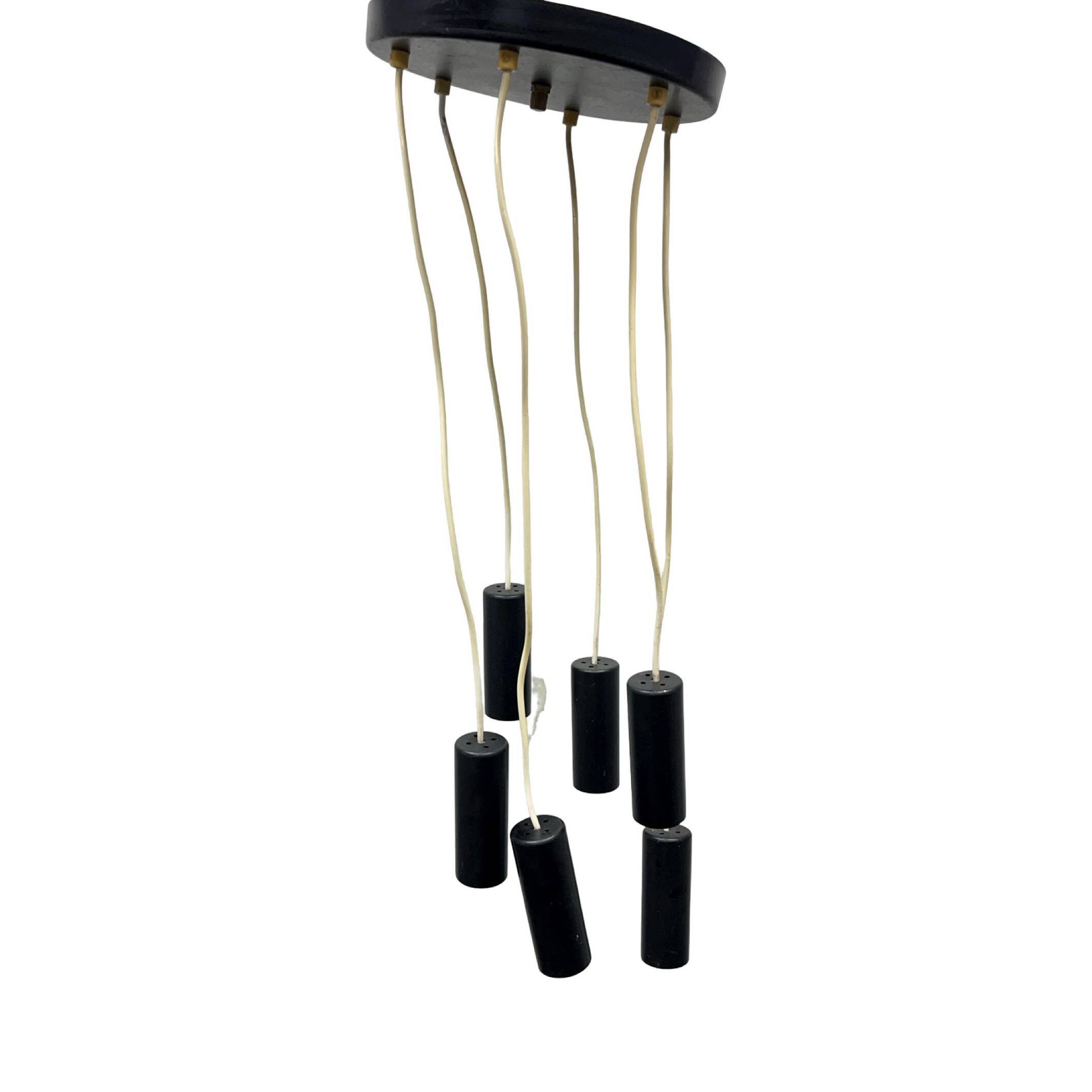Elektroinstala Jílové cascade pendant lamp Czechoslovakia 1970
