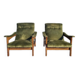 Paire de fauteuils drakkar de Gilbert steiner