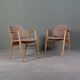Fauteuils scandinaves design en bois de frêne