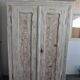 Painted double wardrobe in wood