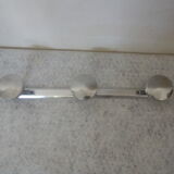 Chromed metal coat rack 3 circular hooks