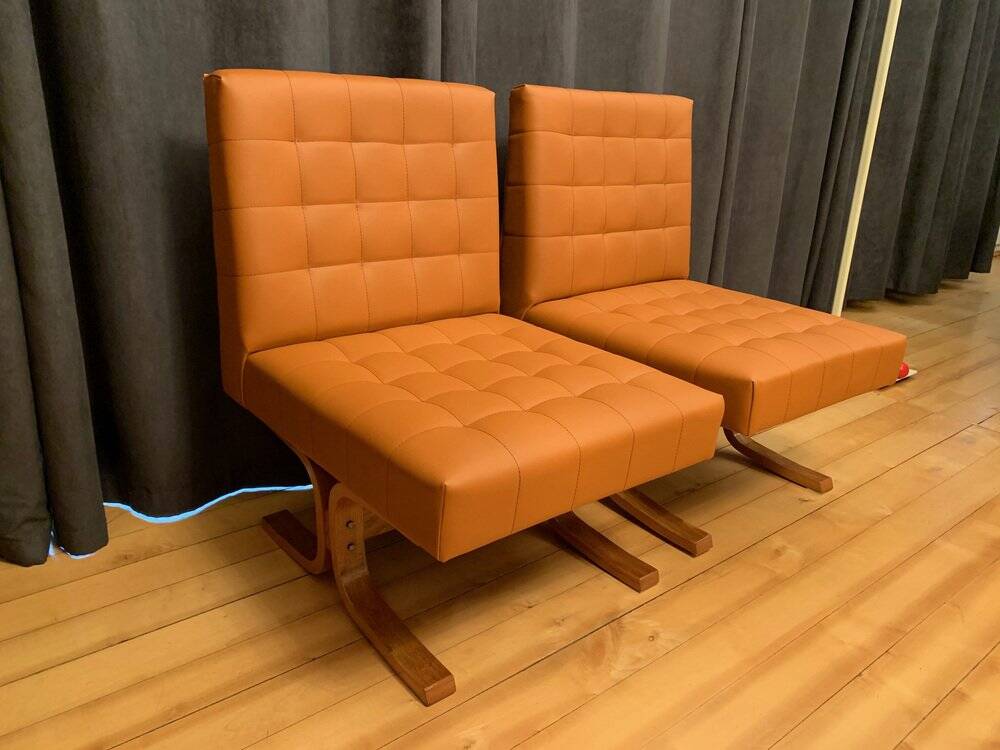 Set of Czechoslovakian armchairs by Ludvik Volak for Drevopodnik Holesov, 1960s
