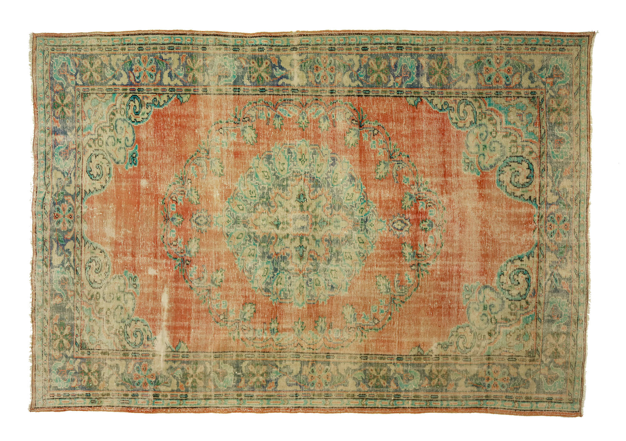 Anatolian handmade vintage rug 298 cm x 216 cm