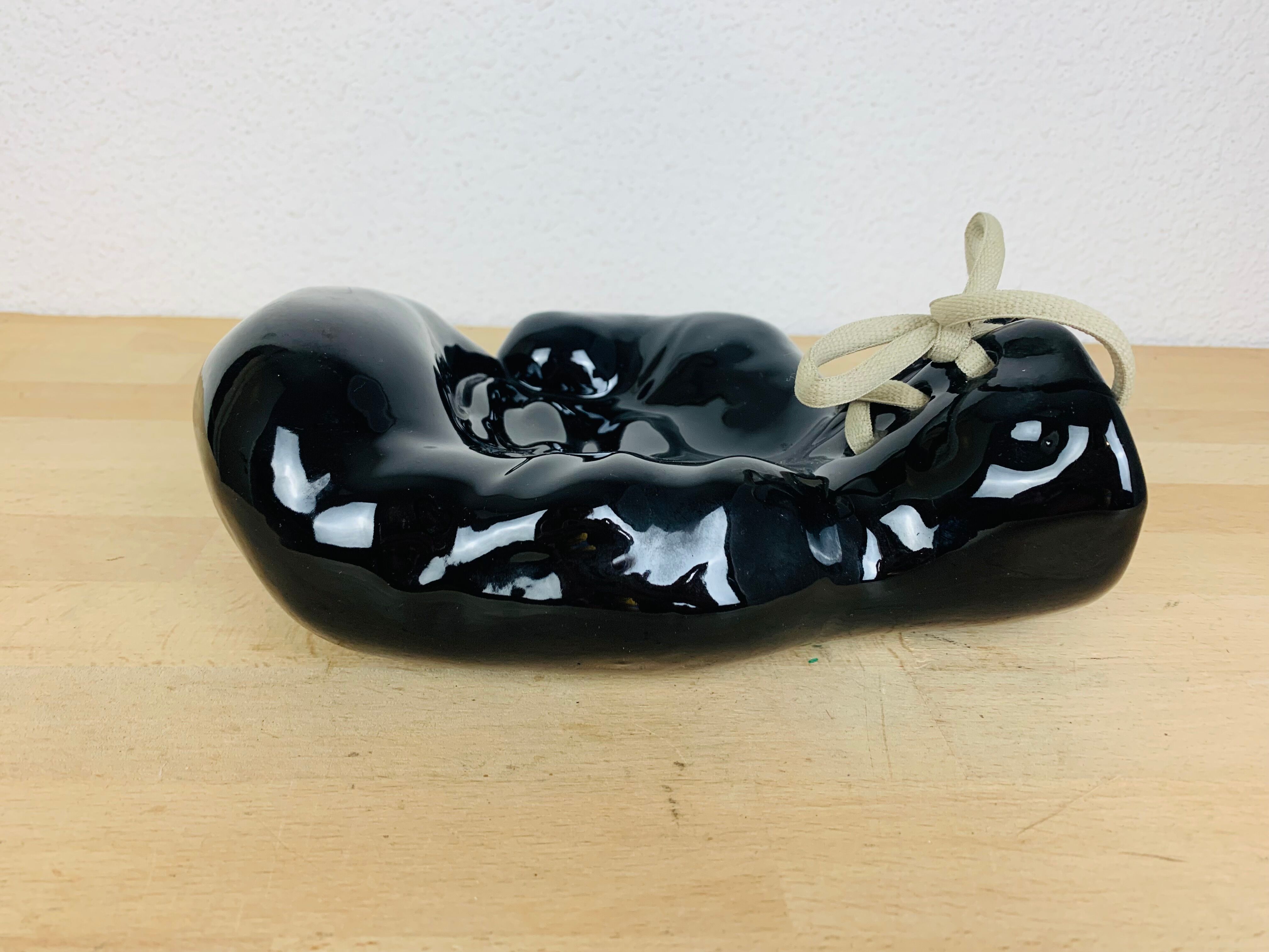 Empty pocket boxing glove JC Peiré black ceramic