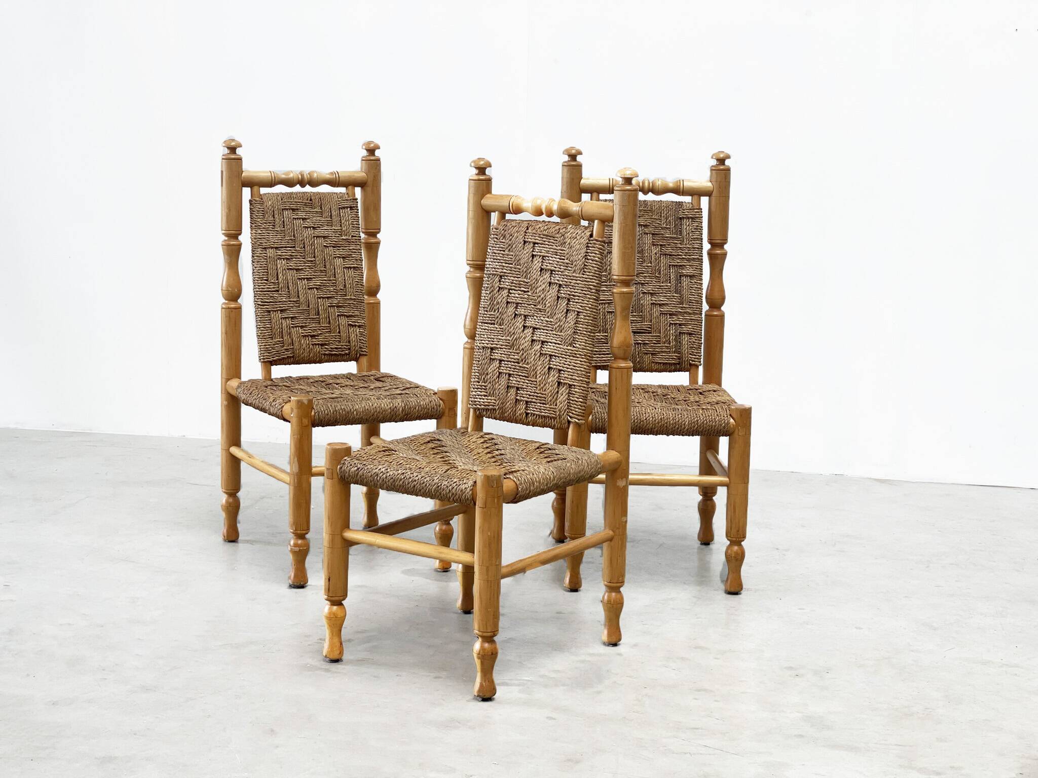 set of 3 sidechairs / dining chairs