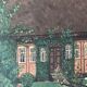 Original Vintage Oil Painting of a Cottage with Garden ( circa 1940)