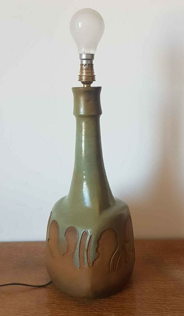 Lampe vintage années 50-60 en céramique signée Joan Lluis