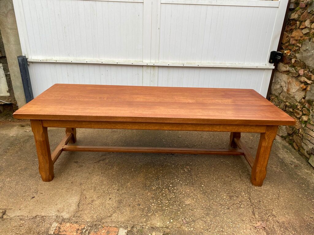 Dining farm table 250cm solid oak 1980