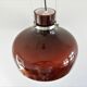 Vintage glass suspension in red-brown 1970s